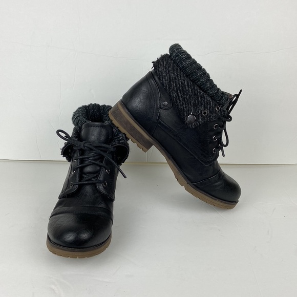 Refresh Womens Black Ankle Booties Size 8.5 - Picture 2 of 16